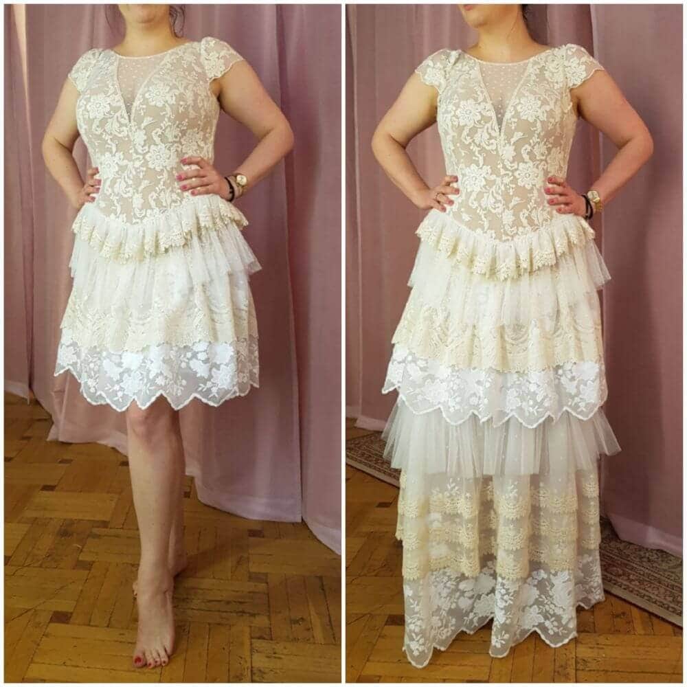 PRZYKŁADOWE SUKNIE W WERSJI DŁUGIEJ I KRÓTKIEJ