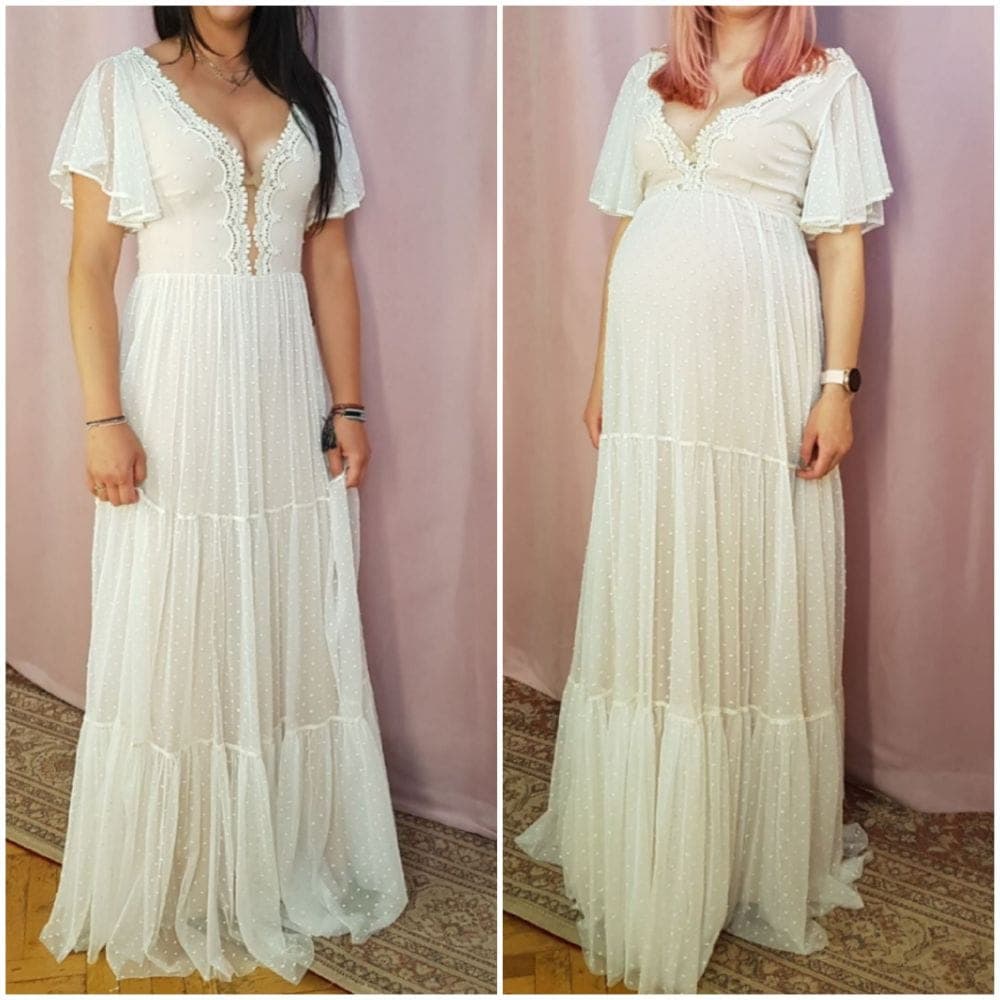 TE SAME SUKNIE SA SYLWETCE BEZ I Z BRZUSZKIEM CIĄŻOWYM