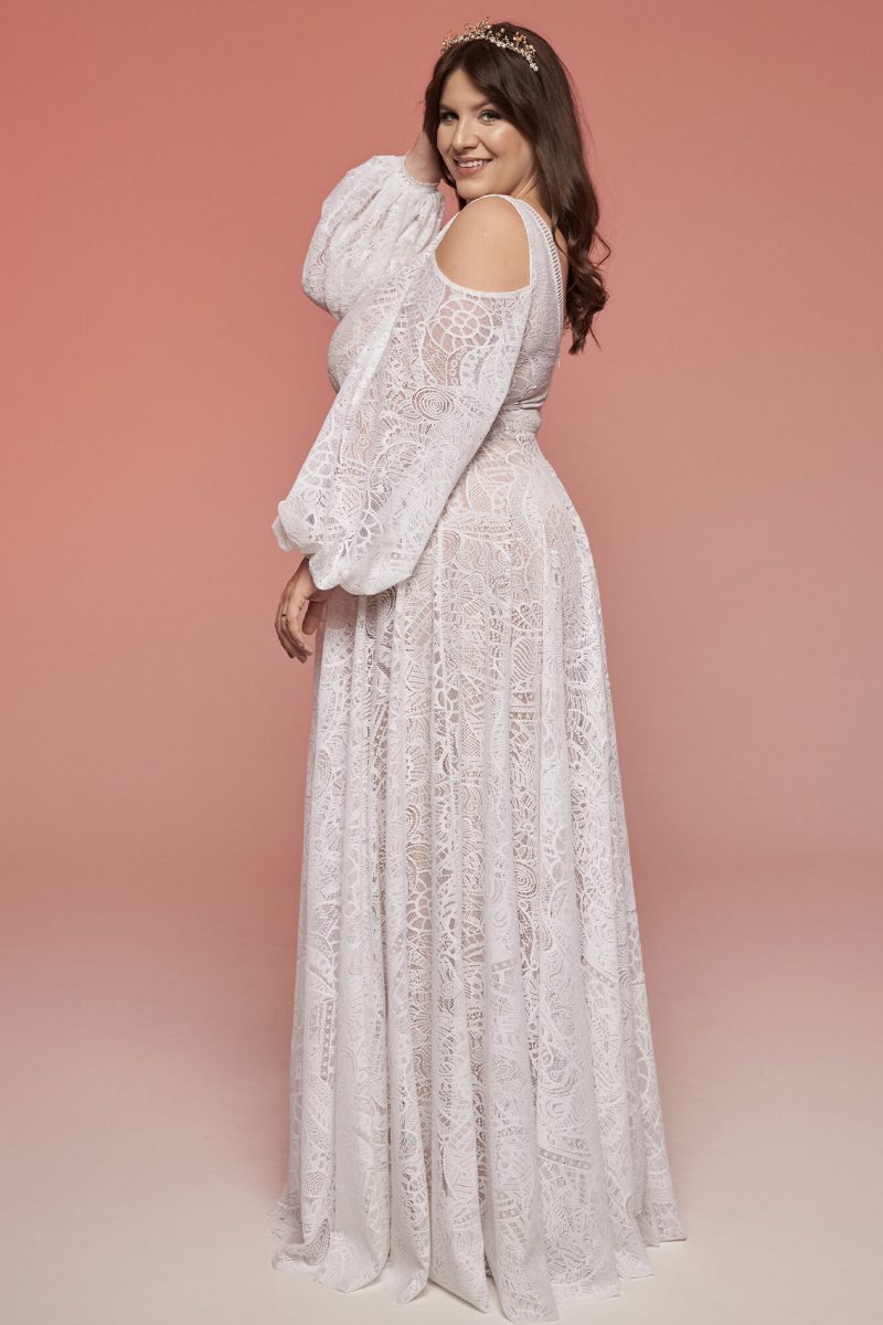 Suknia ślubna plus size o klasycznym kroju - Santorini 13
