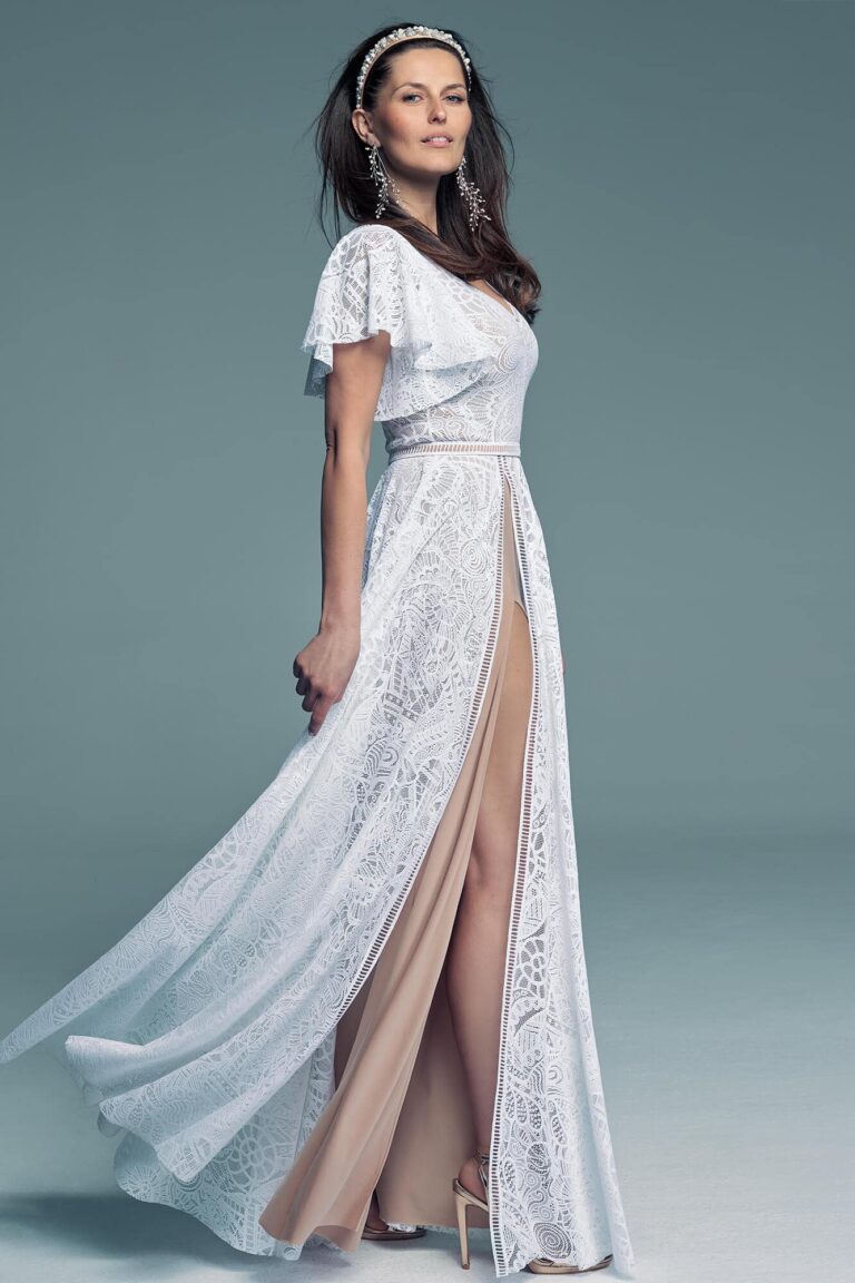 Suknia ślubna i jej piękne rękawy motylki