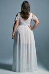 Suknia ślubna plus size w stylu greckim
