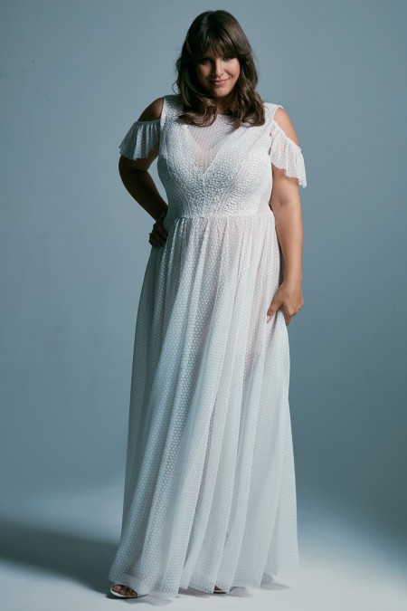 Suknia ślubna plus size w stylu greckim