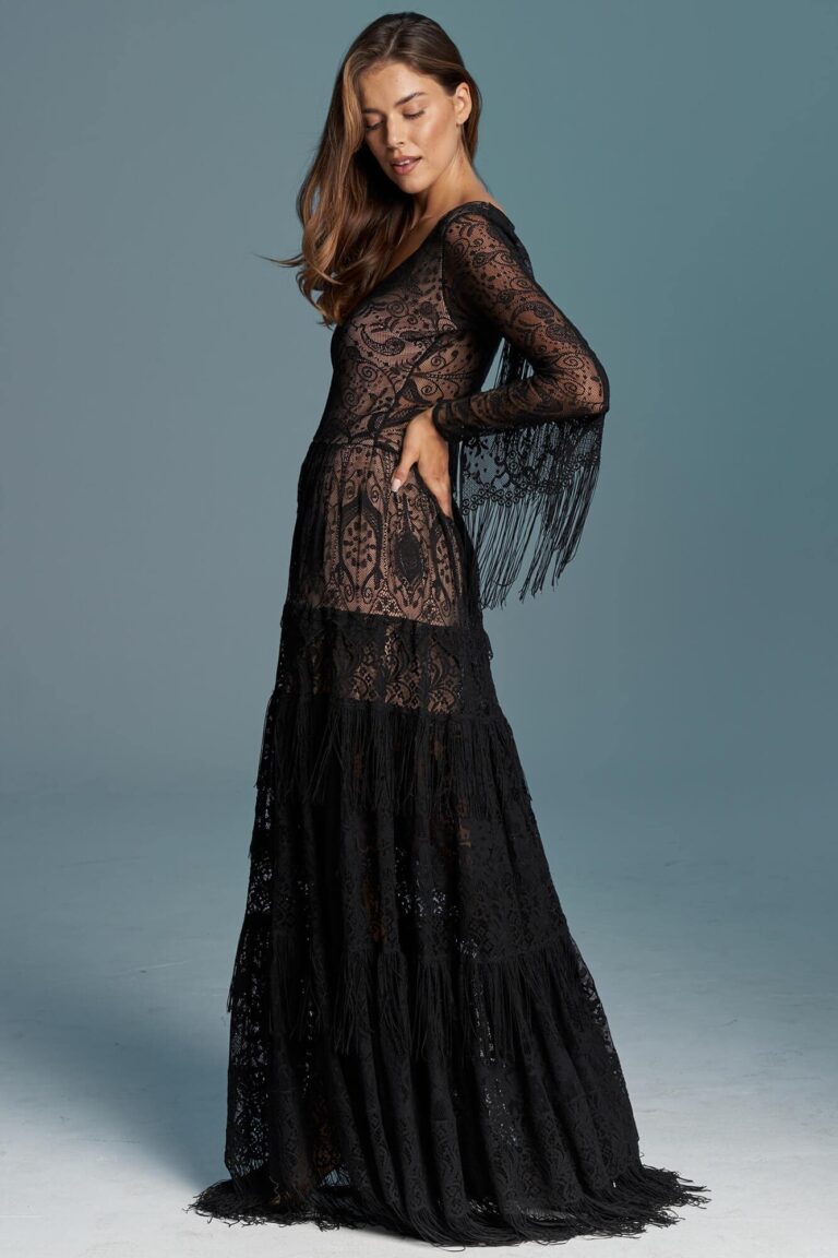 Czarna sukienka ślubna