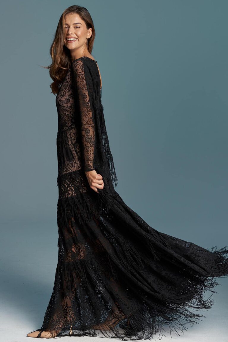 Czarna sukienka ślubna