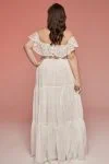 Suknia ślubna plus size z hiszpańską falbaną Paris 22