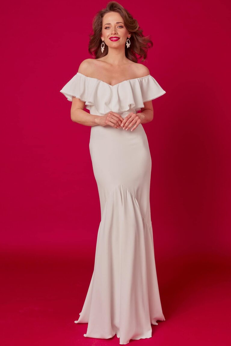 Gładka suknia ślubna Odessa 6